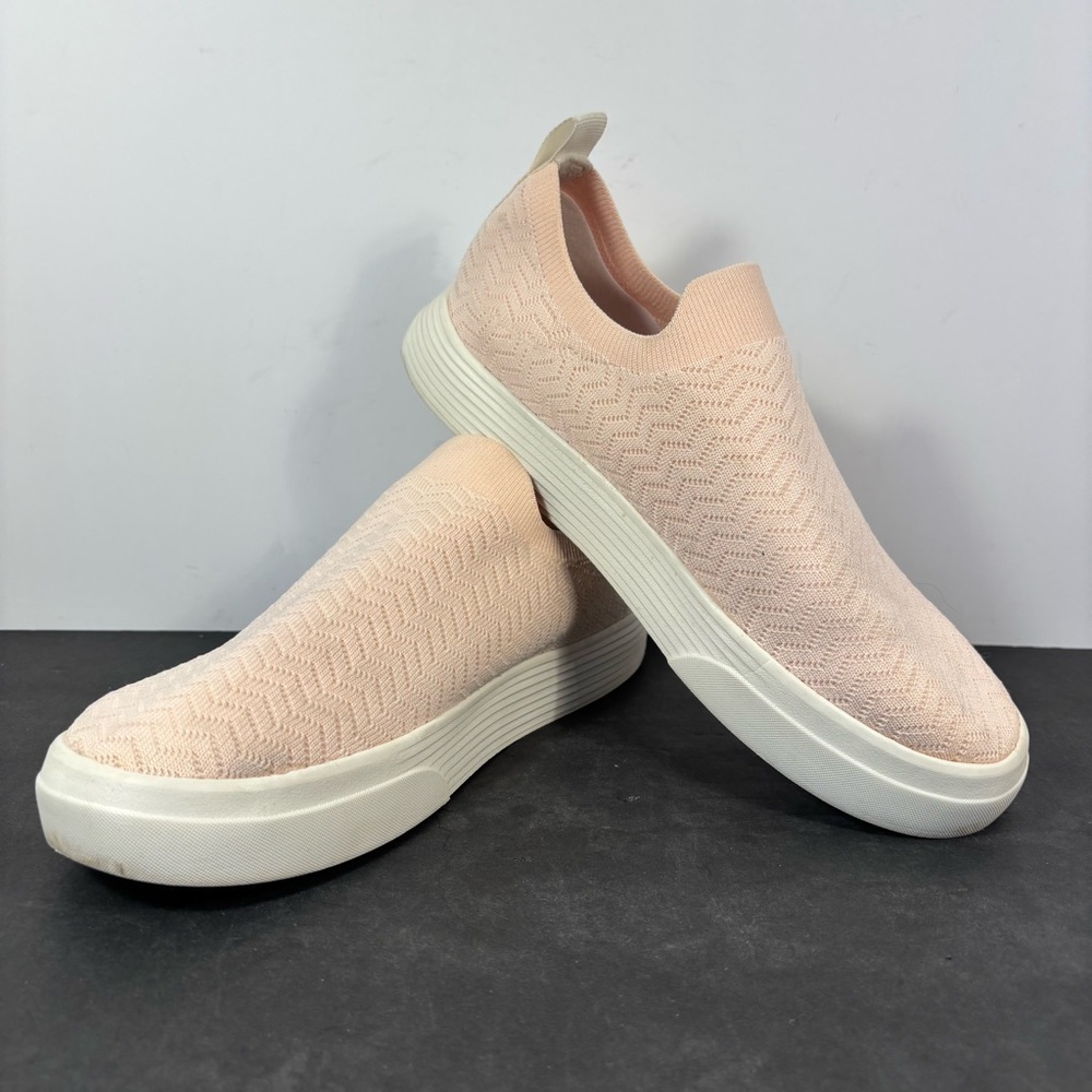 Reebok Slip On Sneakers Womens 8 Blush Ortholite Comfort Athleisure